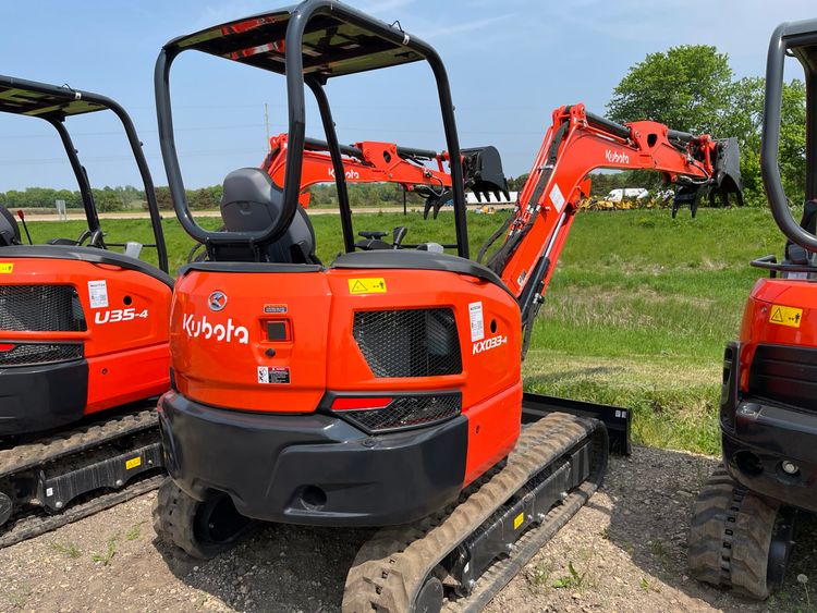 2022 Kubota KX033-4R1 Compact Excavator – N030369YK – Low Hour Rental Machine